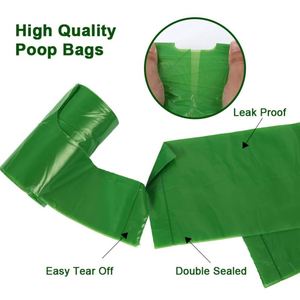 Sacs à déjections canines biodégradables parfumés épais de couleur violette avec poignée, forme personnalisée - Product Image 6