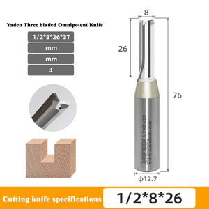Cuchillo de corte versátil de tres hojas Yaden AK47, cuchillo recto TCT para cortar tableros ecológicos artificiales, máquina de perforación y tallado. - Product Image 4