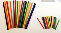 Varillas de Madera de Abedul Multicolor de Alta Calidad Linke, Heilongjiang, Duraderas, para Manualidades, Aprendizaje, Arte y Coleccionismo
