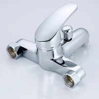 Robinet de bain mural moderne en zinc à levier unique Modèles de pulvérisation souple pour hôtels villas hôpitaux Noyau de valve en céramique