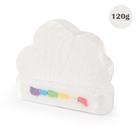 Bombe de bain naturelle pour enfants, enveloppée individuellement, sans cruauté, hydratante, amusante et faite à la main, nuage, arc-en-ciel, 1 pièce
