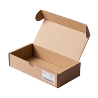Carpeta de Envío Corrugada Impermeable Ecológica Personalizada con Estampado en Relieve Dorado, Papel Kraft para Calcetines y Pieles, Logotipo de Tamaño Personalizado