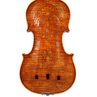 Violon de château sculpté à la main avancé pleine taille Antonio Stradivari De 1718 violons de château sculptés 4/4 orchestre de ton clair ouvert