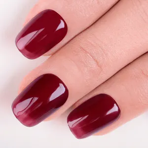 OEM private label nail gel manufacturer high quality 10ml transparent garnet ruby cherry color nail gel polish