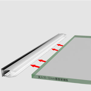 LEDキャビネットライトDC12V/24V IP20 8.2-14mm厚ガラスパネルエッジバックライト室内照明用装飾LEDストリップライト - Product Image 2