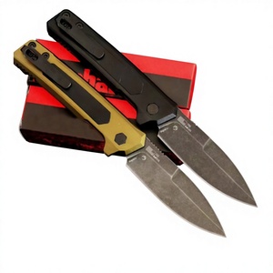 Couteau pliant FB212 N690 à pointe tombante, lame droite 20,8 cm, pour camping en extérieur, lame 5CR13MOV, manche en alliage d'aluminium + G10, OEM - Product Image 1