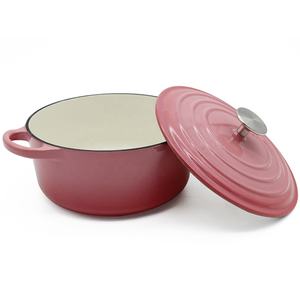 Casserole <span class=keywords><strong>en</strong></span> <span class=keywords><strong>fonte</strong></span> émaillée Bright Houseware, 22 cm, design europé<span class=keywords><strong>en</strong></span>, deux poignées, option de logo personnalisé, couvercle inclus - Product Image 4