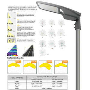 Lámpara de Calle LED Inteligente con Control Remoto, de Aluminio, NEMA IoT IP66 120W, para Exteriores, con Certificación CE RoHS, CRI70 - Product Image 3