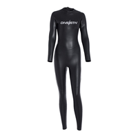 DIVESTAR Promo Terbatas Baju Selam Freediving Custom 3mm Neoprene Anti Air Kulit Halus Segel Ritsleting Belakang Baju Selam Lengkap untuk Wanita