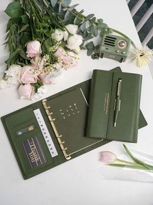 Exquisite High-End Leather Hardcover Notebook with Custom Logo High-Value Loose-leaf Hand Book/Diary Business Gift - Product Image 3