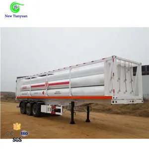 Tank Container Gas Cilinder 8-Buis Gas Container Cng Transport Oplegger