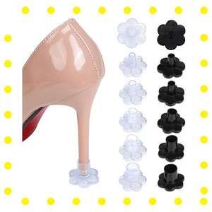 Protège-chaussures à talons hauts en PVC en forme de fleur, antidérapant et amortissant, pour herbe, embout de protection pour talons hauts - Product Image 5