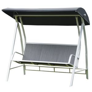 Chất Lượng Cao Sân Kim Loại Vườn Đu Ghế Nhiều Người Đu Ghế Ngoài Trời Patio Với Tán Đu Ghế - Product Image 1