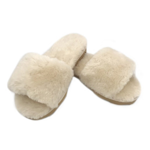 Women's Flat Sandals Memory Foam Fuzzy Open Toe House <strong>Slippers</strong> <strong>Mules</strong> Indoor Outdoor <strong>Ladies</strong> Slip on Fur Slide <strong>Slippers</strong> - Product Image 4
