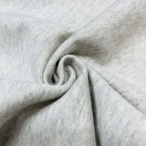 Wholesale Polyester Cotton CVC 3 Ends Sweatshirt Knitting Fleece Fabric For Hoodies