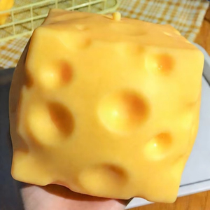 Giant Cheese Squeeze Toy Extra <b>Large</b> Size Cheese Squishy Fidget Toys Slow Rebound Shapeable Venting Ball for Adults <b>Gifts</b> - Product Image 5