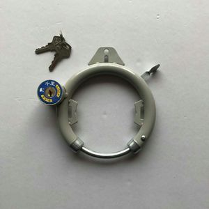 Lucchetto per Bicicletta di Alta Qualità in Acciaio Saimeng Grigio Chiaro con Vernice Elettroforetica Giapponese, a Forma di Ferro di Cavallo, Autodistruttivo con 2 Chiavi - Product Image 5