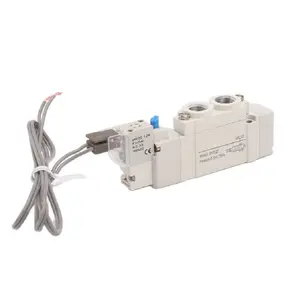 ใหม่SY5320 C8 SMCประเภทน้ําSolenoidวาล์ว 3/8 3 ตําแหน่งปิดกลางSolenoidวาล์ว 2 นิ้วSolenoidวาล์ว