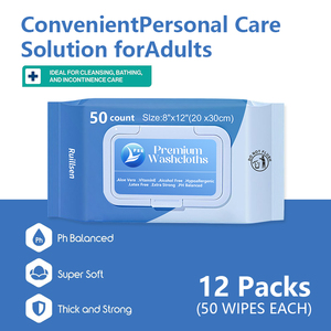 Lingettes hygiéniques jetables pour gants pour adultes Lingettes humides non parfumées avec logo personnalisé Lingettes pour la maison dissolvables sans rinçage pour le bain - Product Image 4