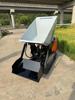 Chaungxin 2026 Automatischer Raupen-Minidumper 0,6 Tonnen Raupenlader mit Motorlagerpumpe