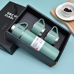 Ensemble de gourdes de marque d'entreprise, tasse à café thermique gravée personnalisée, cadeau - Product Image 1
