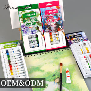 Panwenbo Großhandel 12 Farben 6ml Künstlerqualität Aquarellfarbe Langanhaltend für Wandmalerei Stoff DIY-Projekte Aquarellfarben-Set - Product Image 6