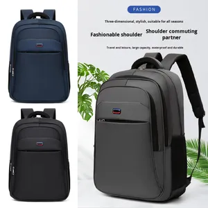 Men's Laptop <b>Backpack</b> <b>Large</b> Capacity Waterproof Oxford Sports <b>Backpack</b> Business Zipper Student School Bag - Product Image 3