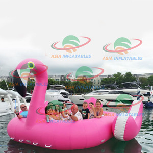 Isla Flotante de tahiti tropical inflable <span class=keywords><strong>gigante</strong></span> de 8 personas, Isla Flotante inflable para fiestas en la piscina - Product Image 3