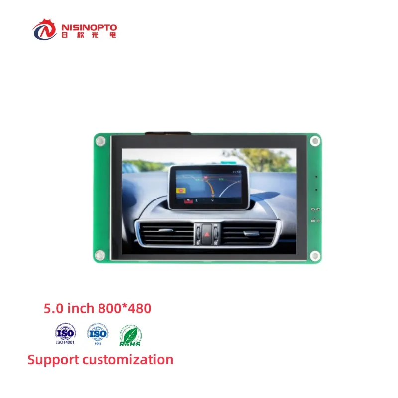 Hmi 5.0 inch 800*480 pixels điều khiển công nghiệp PC con người giao diện máy hiển thị IPS tất cả xem TFT LCD Touch Panel