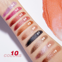 Échantillon gratuit Logo personnalisé Marque privée Rouge à lèvres en velours nacré à haute teneur en pigments Maquillage rouge à lèvres à paillettes métalliques végan imperméable à l'eau