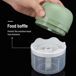 Hachoir à ail électrique <span class=keywords><strong>mini</strong></span> rechargeable USB 100 ml, robot culinaire portable pour gingembre, piment et légumes, fonctionnement à un bouton - Product Image 5
