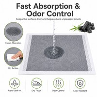 Almohadillas de Entrenamiento para Mascotas con Carbón de Bambú Ecológicas con Logotipo Personalizado, Secado Rápido, Control de Olores, Desechables, para Orina de Perro, Bajo MOQ