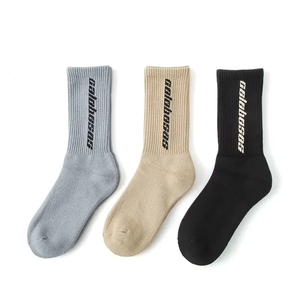 Calzini Sportivi Jinhu all'Ingrosso per Uomo, in <span class=keywords><strong>Pile</strong></span> Personalizzati <span class=keywords><strong>con</strong></span> Ricamo, per Basket, Ciclismo, Hip-hop, <span class=keywords><strong>con</strong></span> Logo - Product Image 1