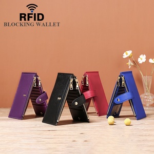 New Top Seller <b>Ladies</b> Purse RFID Blocking Bifold Multi Card Holder Women <b>Wallets</b> Leather Slim <b>Wallet</b> - Product Image 2