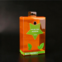 Boîte d'emballage en PET transparente à impression personnalisée, boîte en plastique pliable, emballage transparent en PVC