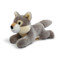 Peluche renard couché mignon, jouet en peluche doux, animal de la forêt, pour la décoration de chambre d'enfant et comme cadeau