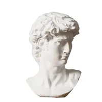 Скандинавский портрет головы давида фигурка греческой мифологии мини-пластырь бюст статуя гипсовый рисунок практика ремесла известная скульптура