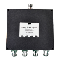 Répartiteur de signal universel 4 voies N-Femelle pour talkie-walkie VHF UHF 136-520 MHz