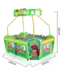 LQY LFA001 Isla de Dinosaurios de Rescate para 6 Jugadores, Máquina de Juegos Arcade, Color Verde, Funciona con Monedas, para Niños - Product Image 5