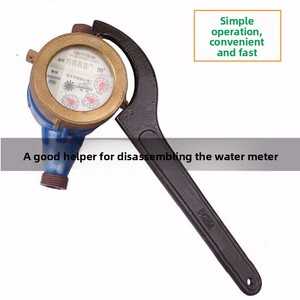 Cubierta de medidor de agua para el hogar al por mayor, llave inglesa, tipo de gancho para plomería, mantenimiento eléctrico, tuerca, gancho de orificio lateral, medición métrica - Product Image 2