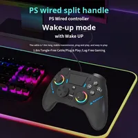 Manette de jeu à vente directe d'usine, joystick, programmation de macros, lumières RVB, vibration, connexion sans fil BT, gyroscope six axes