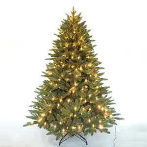 פרימיום ירוק מותאם אישית חם אור LED אורות 3FT כדי 7FT מלאכותי מראש דולק חג המולד עץ קישוט