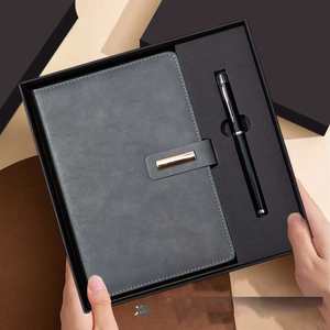 Ensemble cadeau d'affaires haut de gamme 3-en-1 : carnet A5 en cuir PU avec stylo et tasse pour papeterie de bureau exécutif, ensemble cadeau d'entreprise - Product Image 2