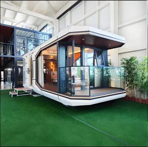 <span class=keywords><strong>Container</strong></span> di động sống lớn prefab nhà cắm trại Caravan phòng ngủ nhà nhỏ RV cắm trại du lịch Trailer viên nang cabin nhà - Product Image 2