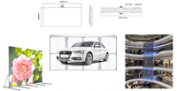Écran LED transparent personnalisé P3.91 en aluminium haute luminosité 1000*1000mm pour centre commercial – Nouvelles tendances en gros