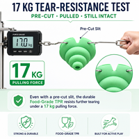Jouet interactif pour chien TOPIN SBP-D029 en TPR de qualité alimentaire, durable, avec distributeur de friandises et corde pour la bataille de la corde, multicolore