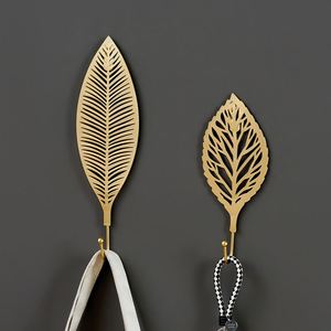 <b>Wall</b> <b>Hook</b> Nordic Coat Rack Leaf <b>Hook</b> <b>for</b> <b>Keys</b> Plant Modern <b>Key</b> Holder <b>Wall</b> Mounted Single Prong Coat Hanger <b>for</b> Living Room - Product Image 3