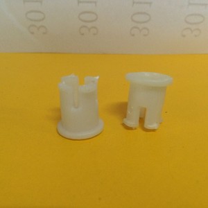 <b>Plastic</b> <b>Wheel</b> Cap 11x22mm White Replacement Part for Caster <b>Wheel</b> Furniture Accessories - Product Image 2