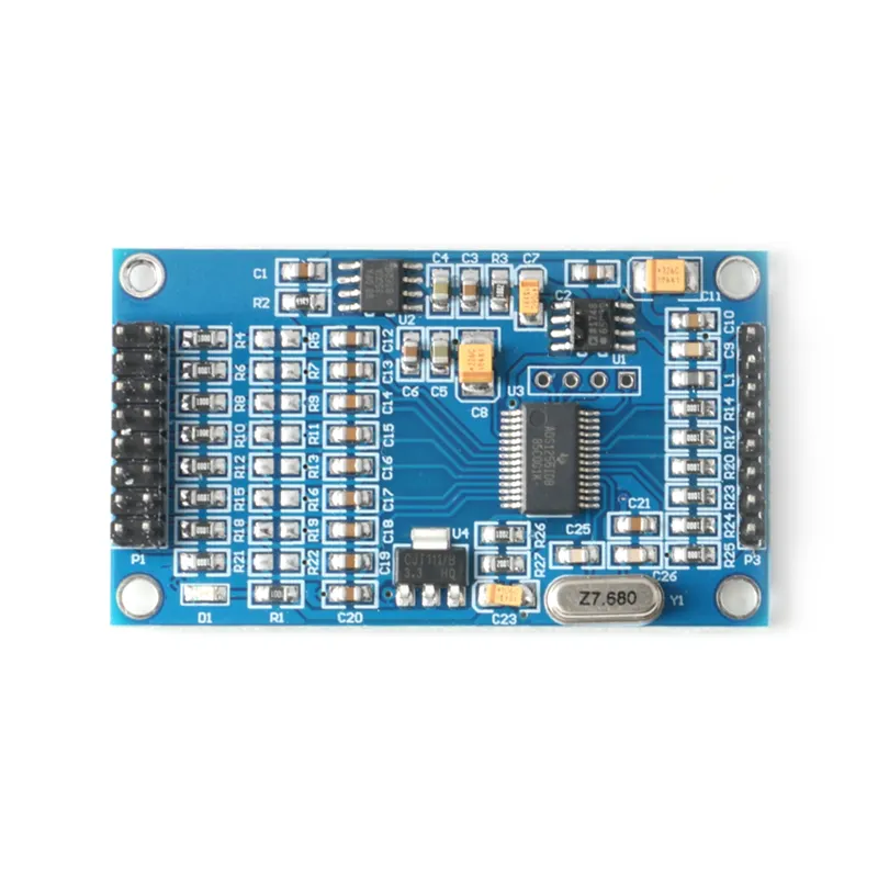 Alta Precisão 5V SPI Interface ADS1256 8 24bit ADC Canal Módulo AD ADC ADS1256IDB Coleta Módulo de Aquisição de Dados