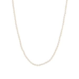 Ultime Tendenze Collana di Perle <span class=keywords><strong>d</strong></span>'Acqua Dolce Naturali con Girocollo in Argento 925 - Product Image 2